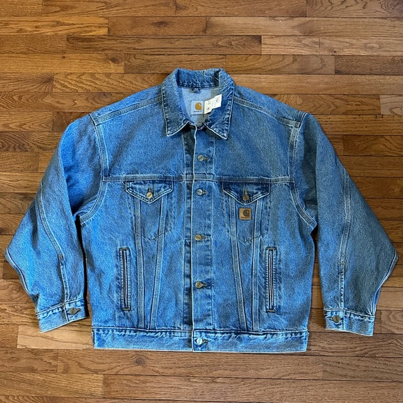 Carhartt Other - Vintage Carhartt jean denim Jacket size Large